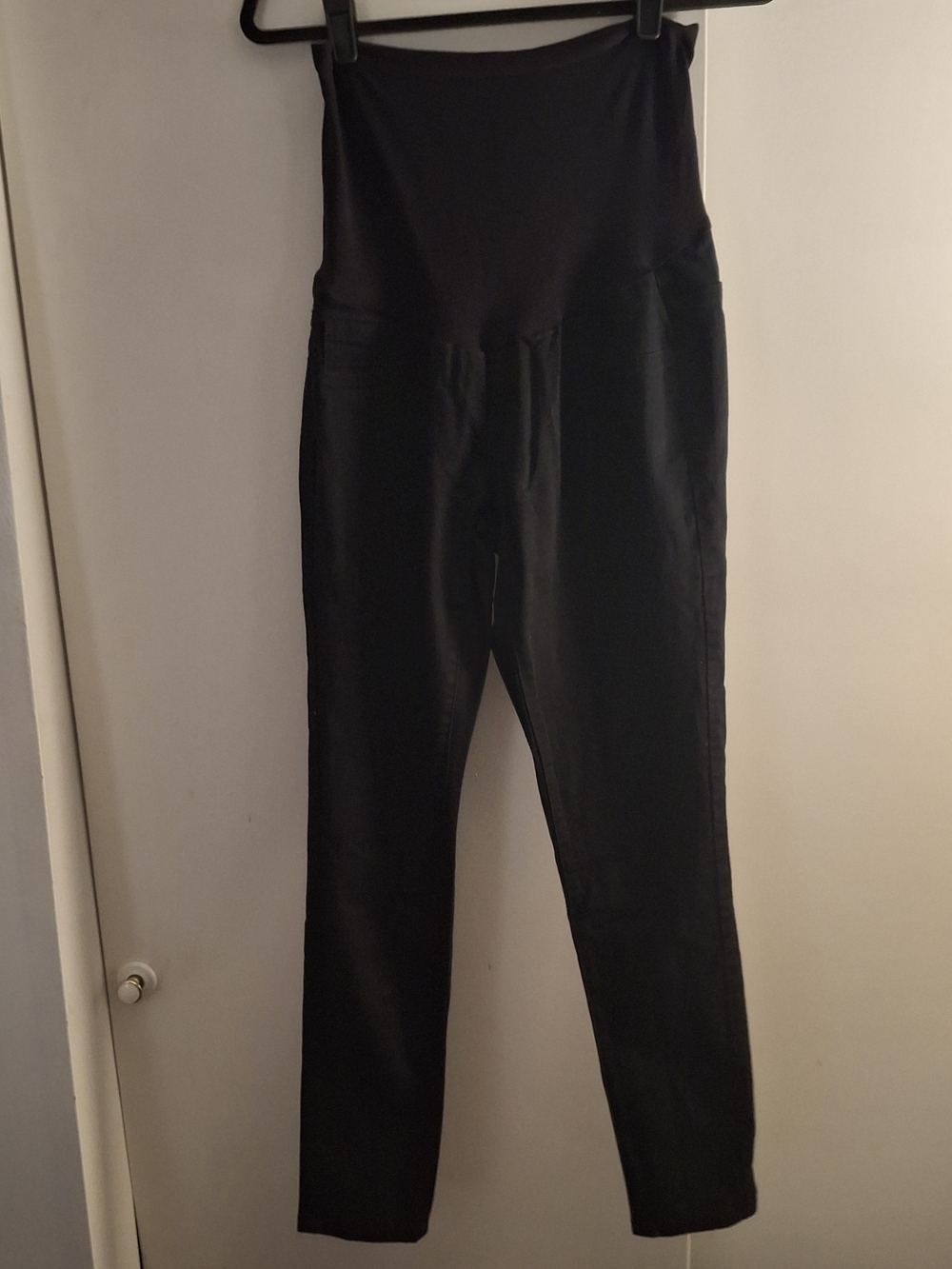 Indigo Blue Black Maternity Straight Leg Pants